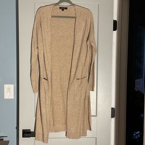 Women's Beige Cardigan Sweater